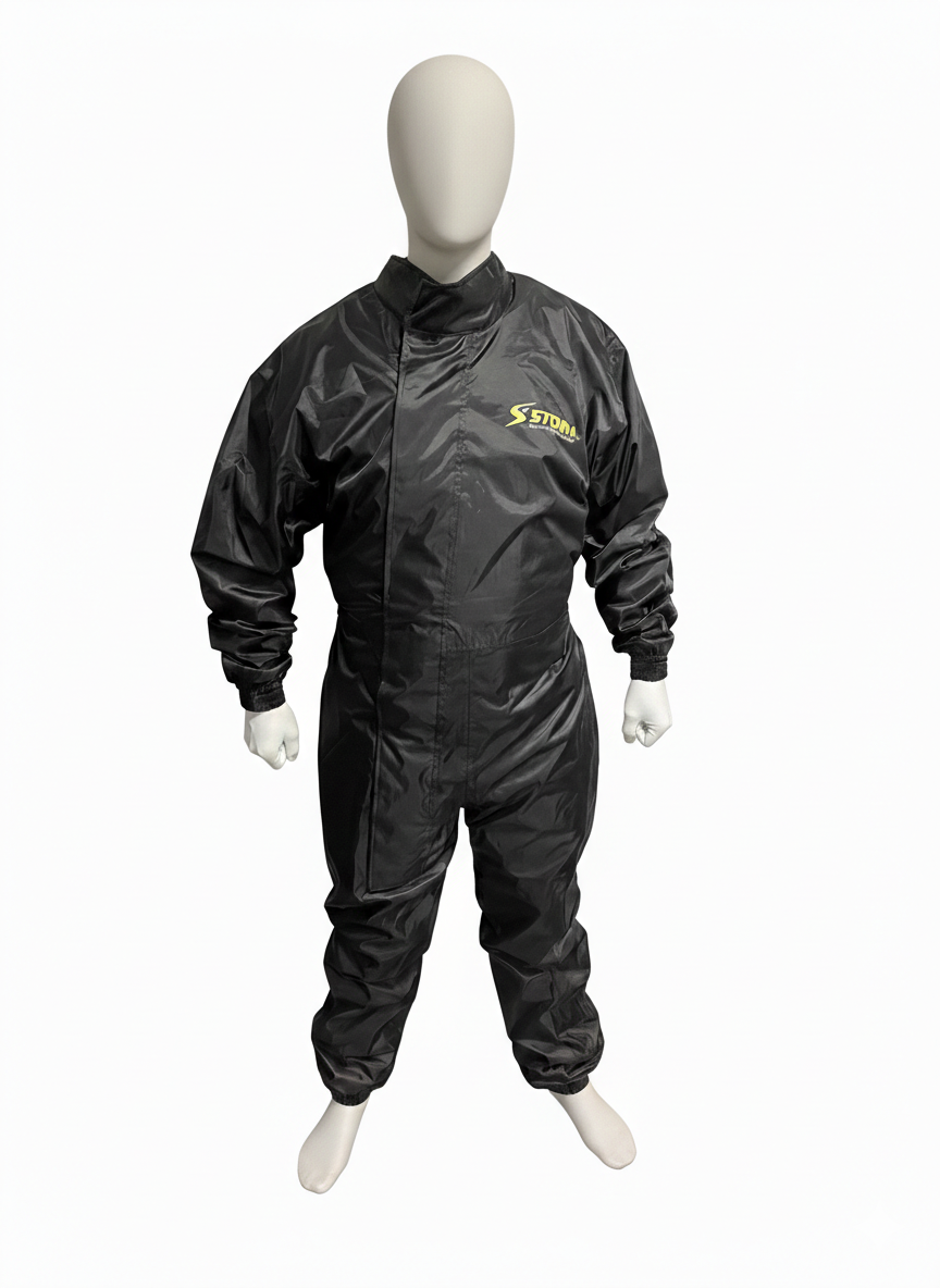 Storm Double Lined Black Wet Rain Suit